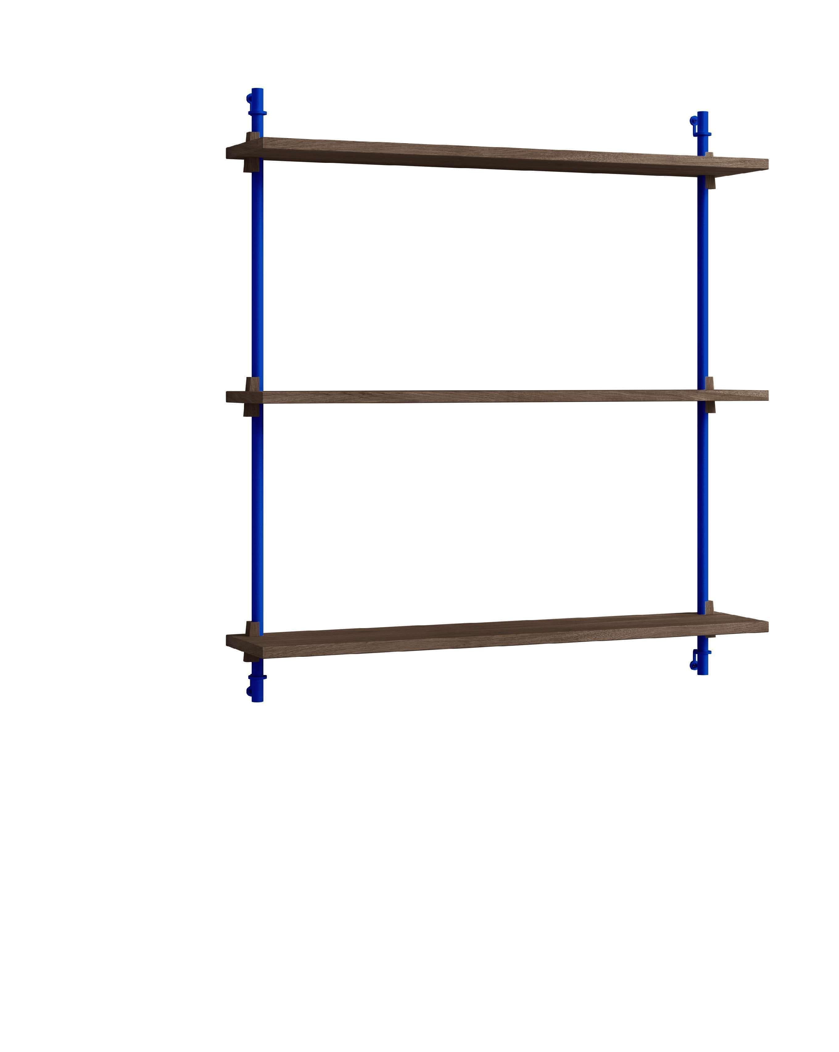 [product_category]-Moebe Wall Shelving Ws.85.1, Smoked Oak/Deep Blue-Moebe-5713520014680-WS.85.1.SO.DB-MOE-1
