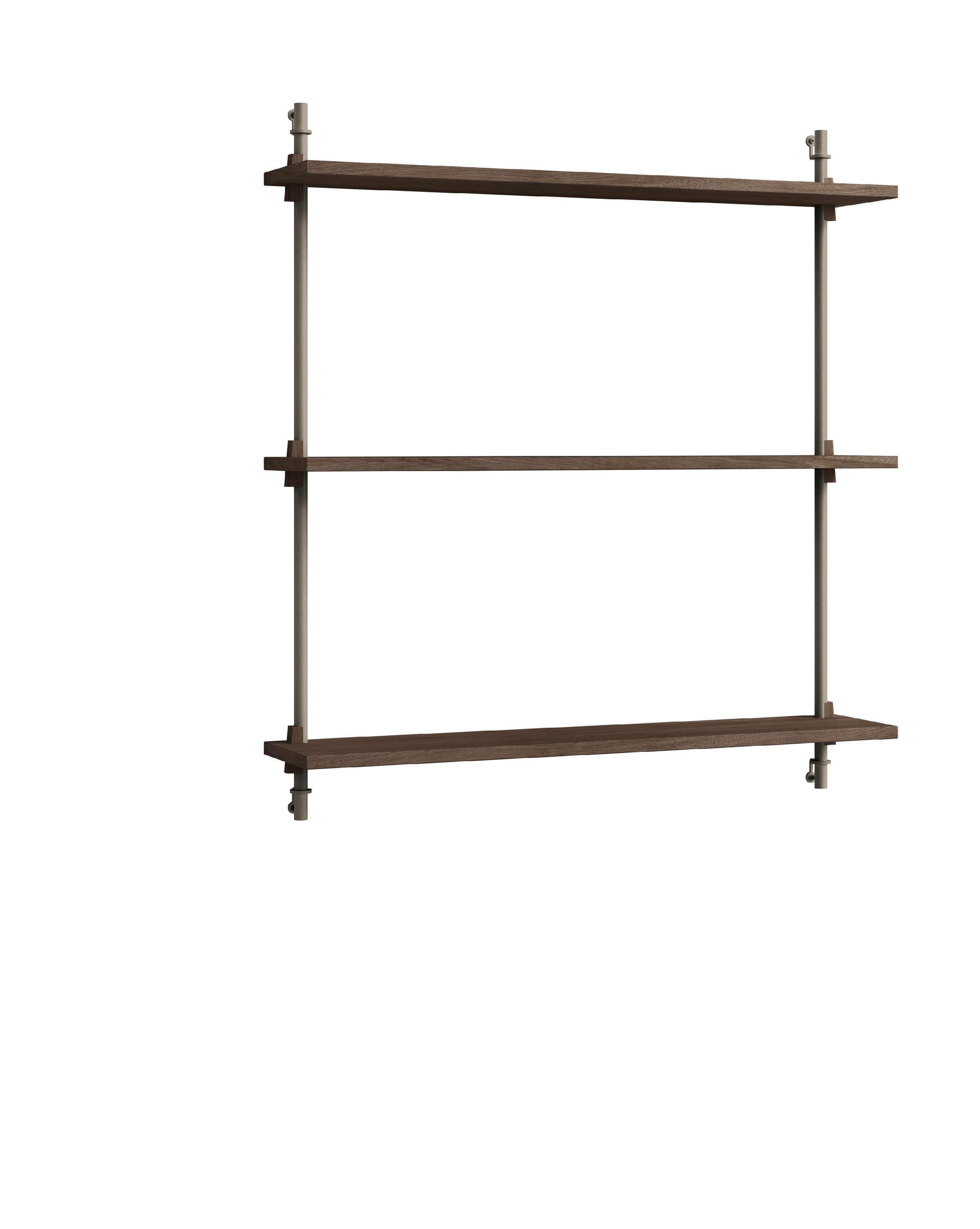 [product_category]-Moebe Wall Shelving Ws.85.1, Smoked Oak/Warm Grey-Moebe-5713520016240-WS.85.1.SO.WG-MOE-1