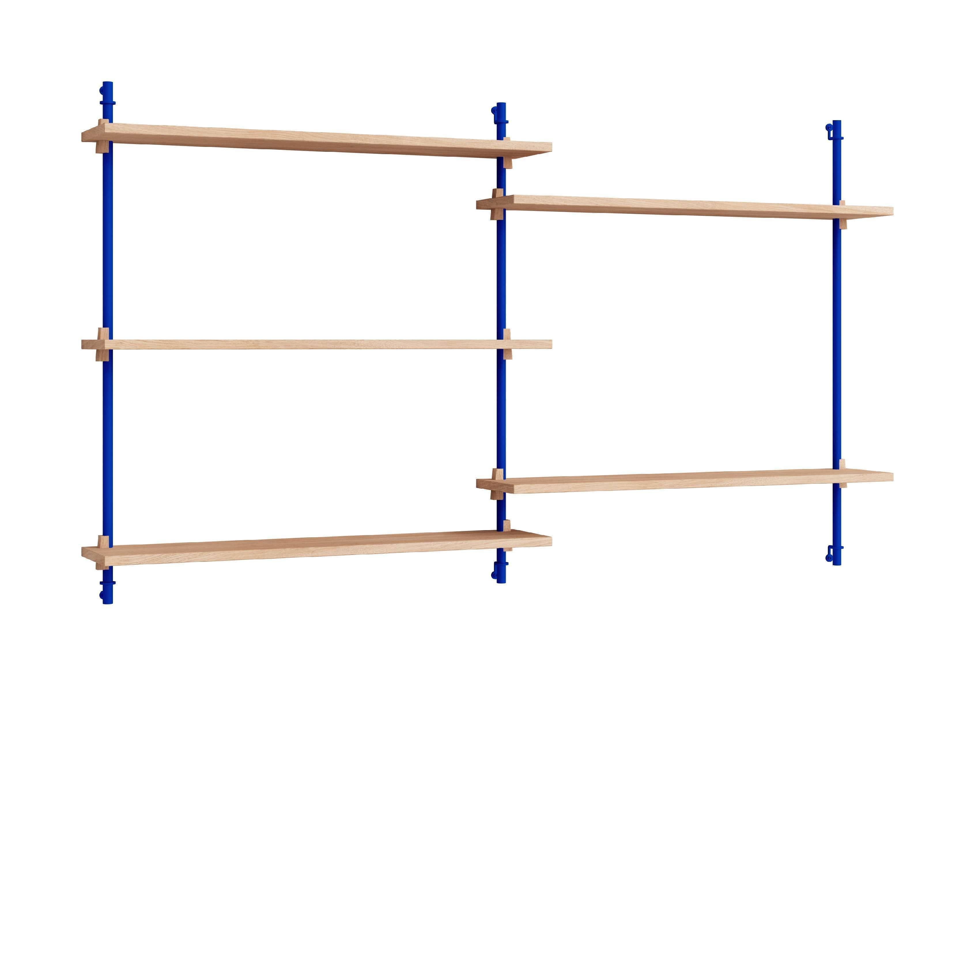 [product_category]-Moebe Wall Shelving Ws.85.2, Oak/Deep Blue-Moebe-5713520013911-WS.85.2.OA.DB-MOE-1