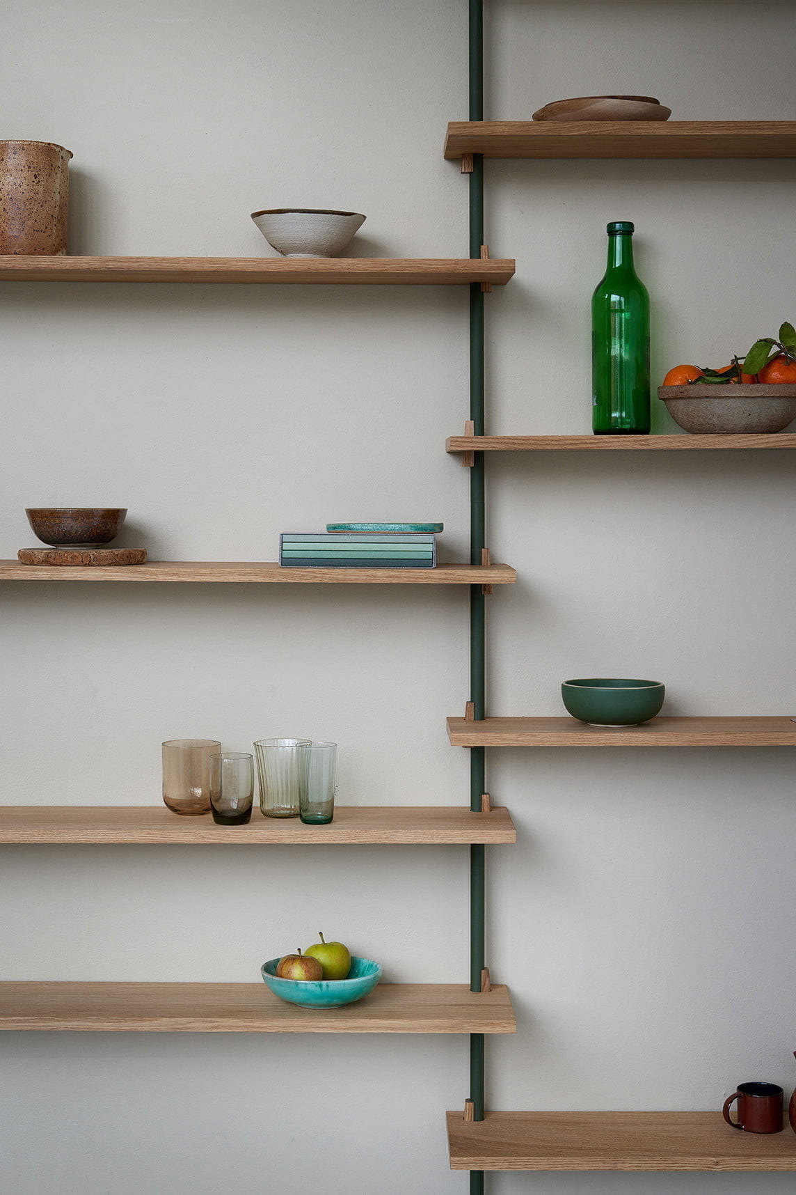 [product_category]-Moebe Wall Shelving Ws.85.2, Oak/Pine Green-Moebe-5713520012358-WS.85.2.OA.PG-MOE-2