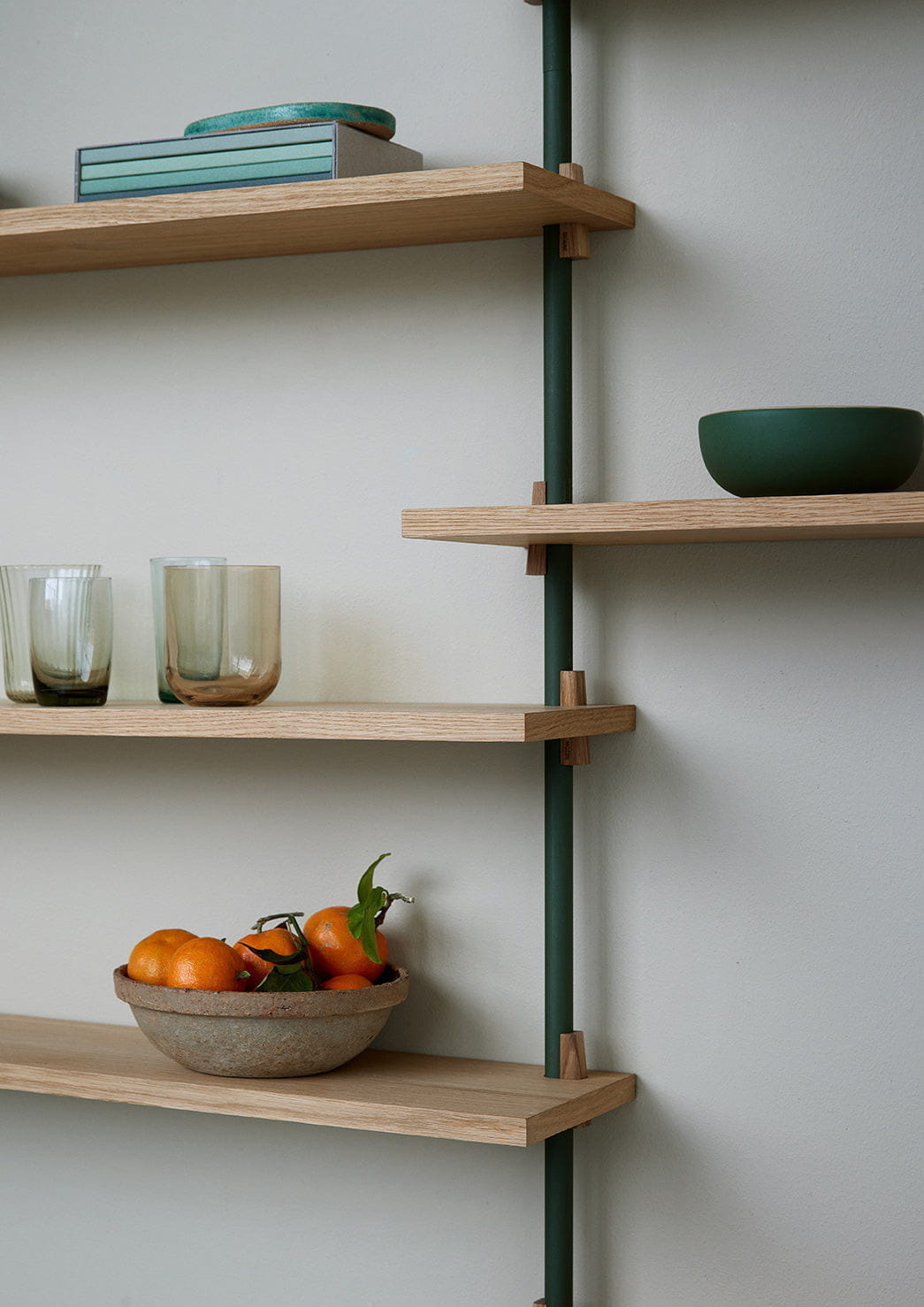[product_category]-Moebe Wall Shelving Ws.85.2, Oak/Pine Green-Moebe-5713520012358-WS.85.2.OA.PG-MOE-4