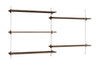 Moebe Wall Shelving Ws.85.2, Smoked Oak/White