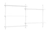 Moebe Wall Shelving Ws.85.2, White/White
