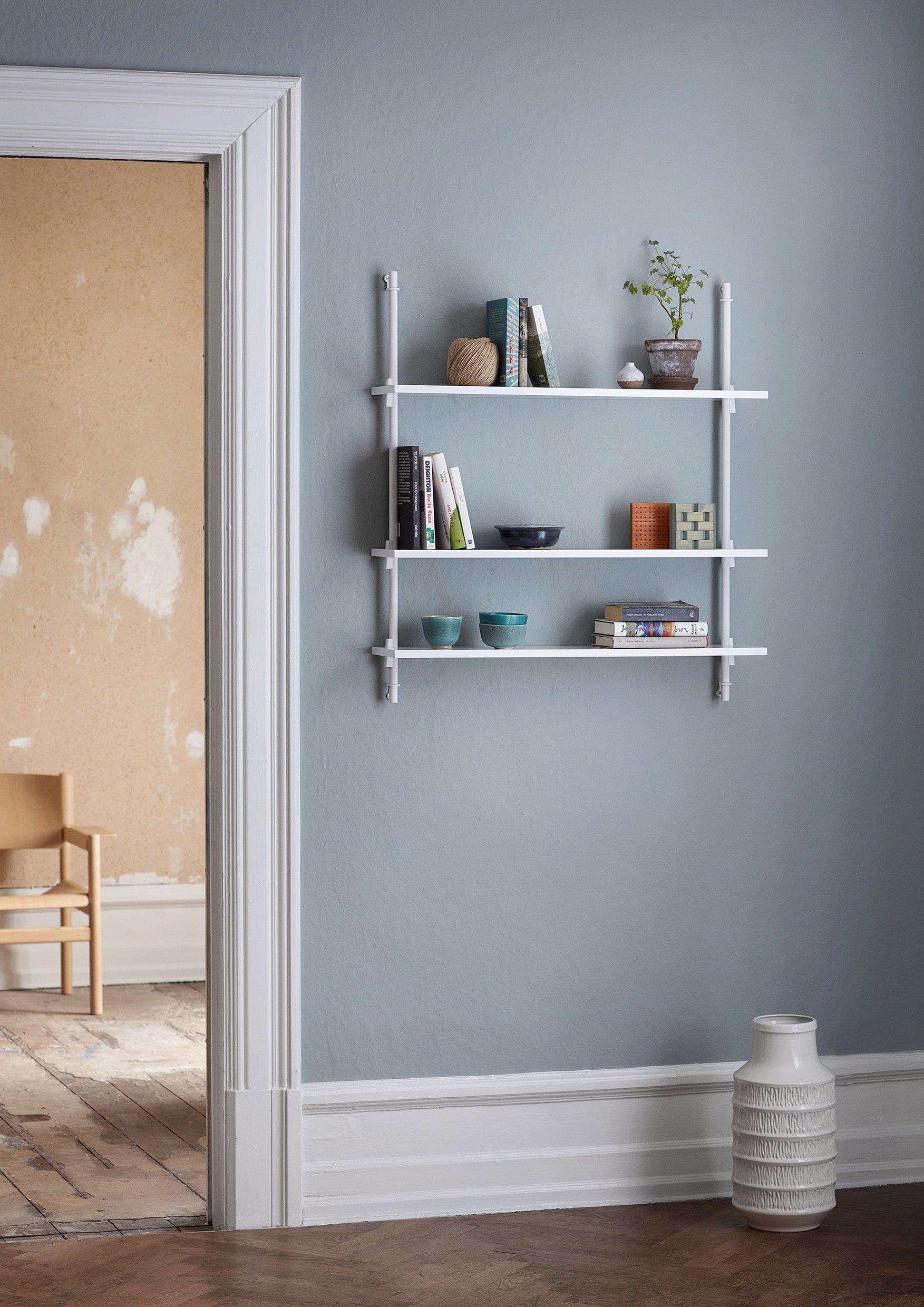 [product_category]-Moebe Wall Shelving Ws.85.2, White/White-Moebe-5713520006753-WS.85.2.WH.WH-MOE-4