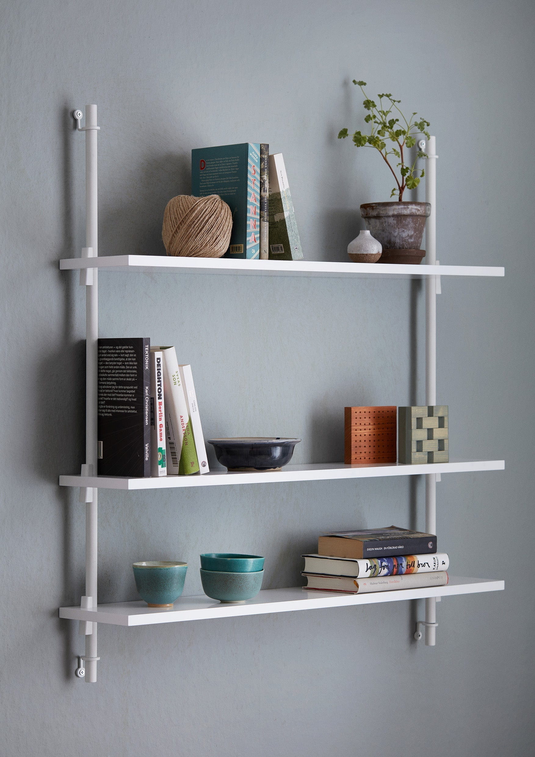 [product_category]-Moebe Wall Shelving Ws.85.2, White/White-Moebe-5713520006753-WS.85.2.WH.WH-MOE-5