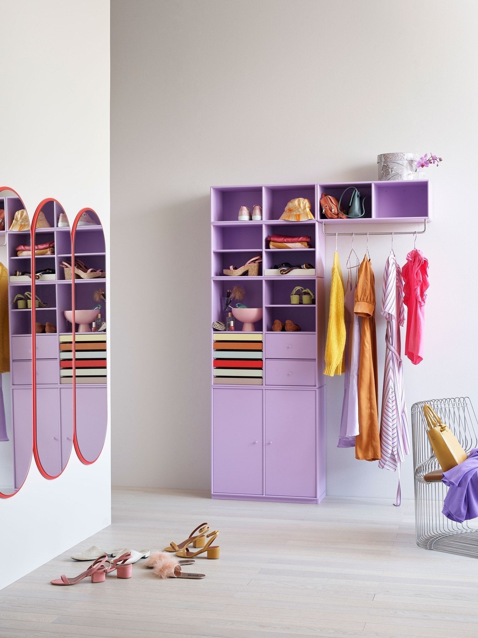 [product_category]-Montana Coat Shelf With Clothes Rack, Flint-Montana Furniture-5714322372923-0000COAT-148-04-MON-5