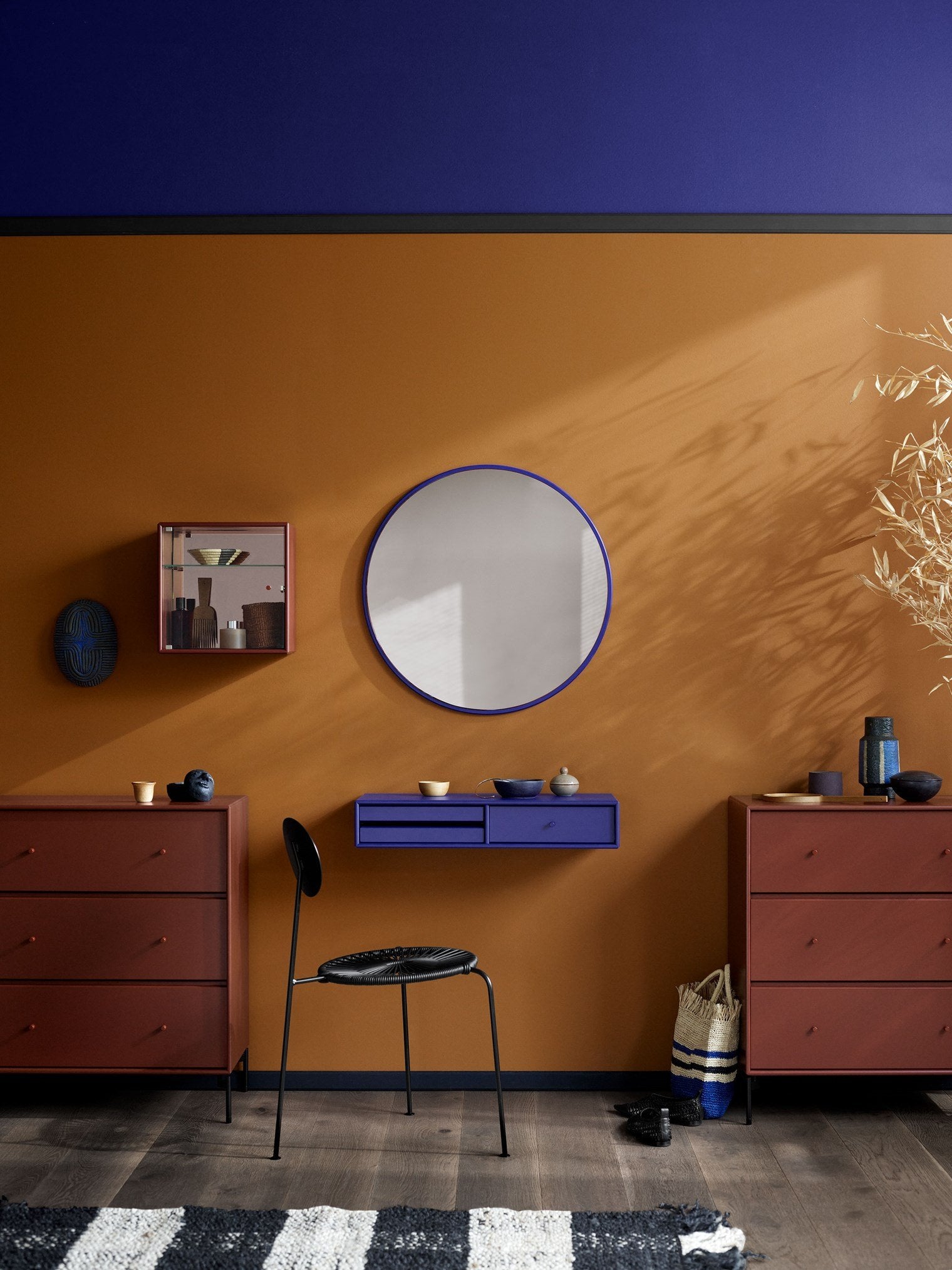 [product_category]-Montana Colour Frame Mirror, Truffle Grey-Montana Furniture-5715288349806-00AROUND-141-04-MON-5