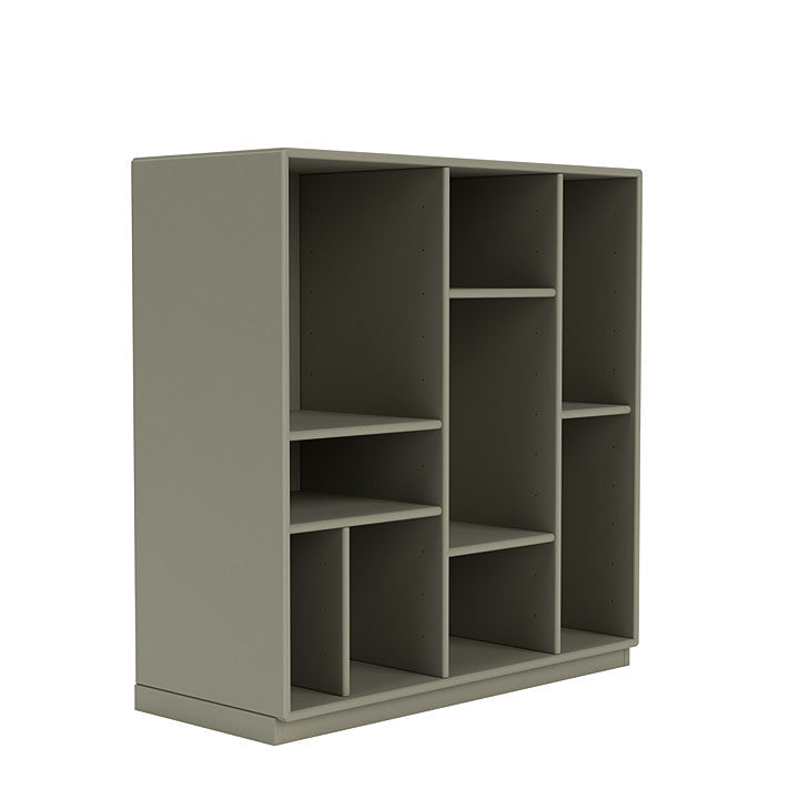 [product_category]-Montana Compile Decorative Shelf With 3 Cm Plinth, Fennel Green-Montana Furniture-5714322597470-0COMPILE-144-06-MON-3