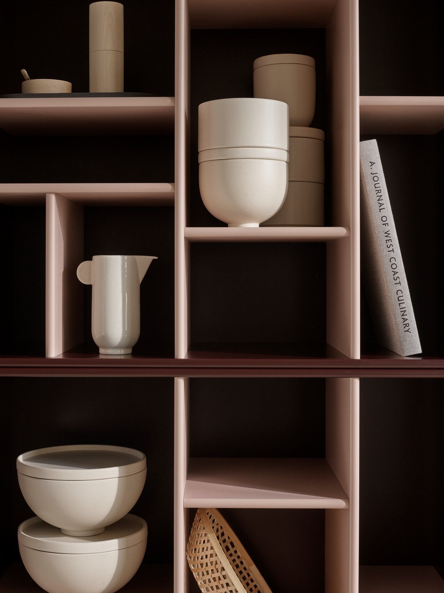 [product_category]-Montana Compile Decorative Shelf With Legs, Acacia/Snow Acacia-Montana Furniture-5715288344535-0COMPILE-166-02-MON-9