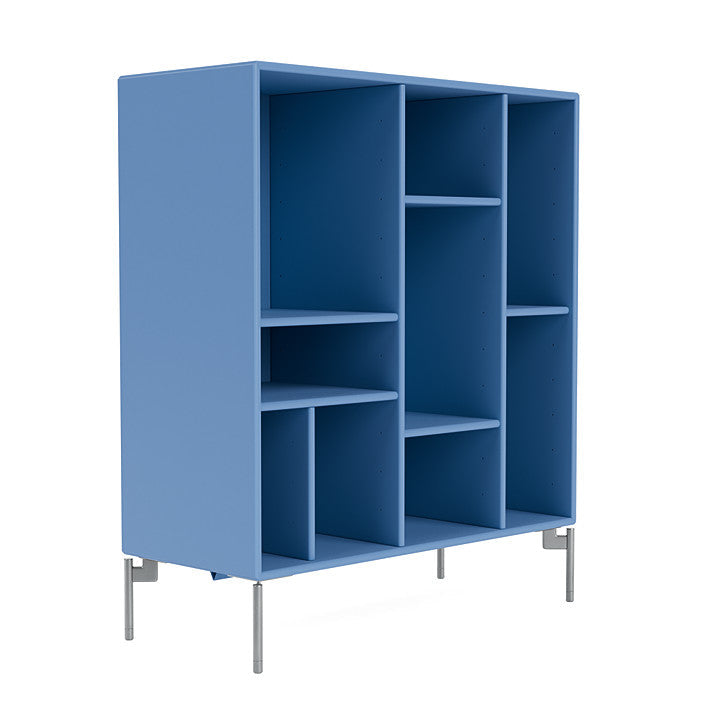 [product_category]-Montana Compile Decorative Shelf With Legs, Azure Blue/Matt Chrome-Montana Furniture-5714322598040-0COMPILE-154-01-MON-3