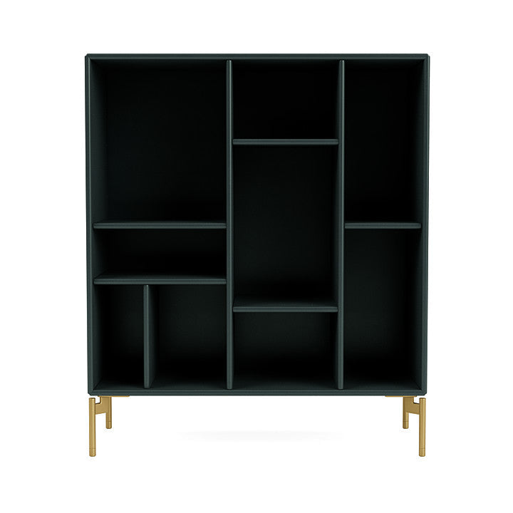 [product_category]-Montana Compile Decorative Shelf With Legs, Black Jade/Brass-Montana Furniture-5714322598804-0COMPILE-163-09-MON-2