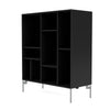 Montana Compile Decorative Shelf With Legs Black/Matt Chrome