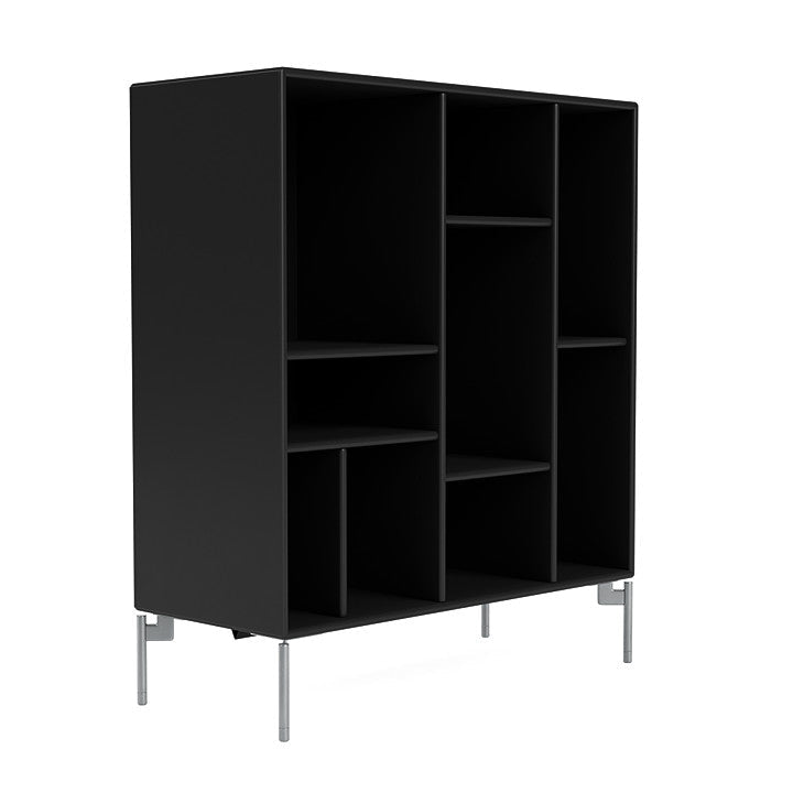 [product_category]-Montana Compile Decorative Shelf With Legs, Black/Matt Chrome-Montana Furniture-5714322596725-0COMPILE-05-01-MON-3