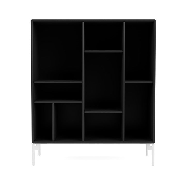 [product_category]-Montana Compile Decorative Shelf With Legs, Black/Snow White-Montana Furniture-5714322596732-0COMPILE-05-02-MON-2