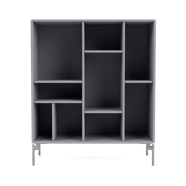 [product_category]-Montana Compile Decorative Shelf With Legs, Graphic/Matt Chrome-Montana Furniture-5714322596794-0COMPILE-100-01-MON-2