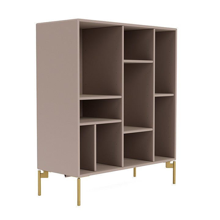 [product_category]-Montana Compile Decorative Shelf With Legs, Mushroom Brown/Brass-Montana Furniture-5714322203494-0COMPILE-137-09-MON-3