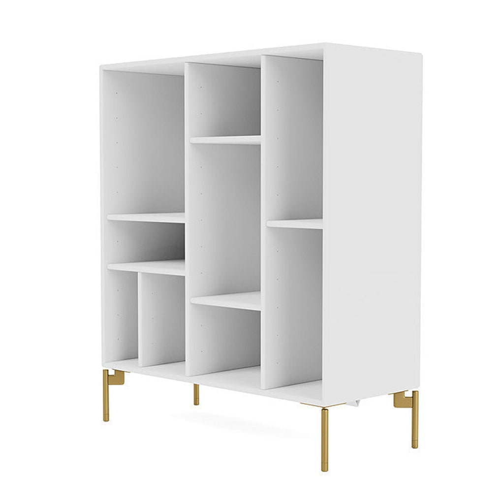 [product_category]-Montana Compile Decorative Shelf With Legs, New White/Brass-Montana Furniture-5714322203357-0COMPILE-101-09-MON-1