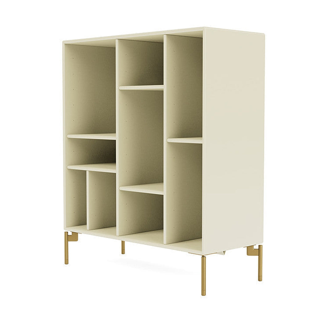 [product_category]-Montana Compile Decorative Shelf With Legs, Vanilla/Brass-Montana Furniture-5714322203562-0COMPILE-150-09-MON-1