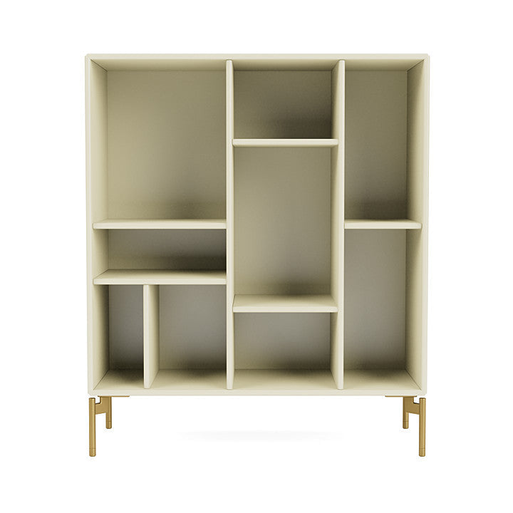 [product_category]-Montana Compile Decorative Shelf With Legs, Vanilla/Brass-Montana Furniture-5714322203562-0COMPILE-150-09-MON-2