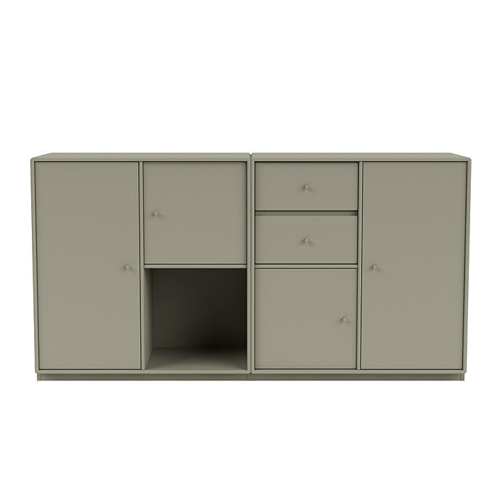 [product_category]-Montana Couple Sideboard With 3 Cm Plinth, Fennel Green-Montana Furniture-5714322613880-00COUPLE-144-06-MON-2