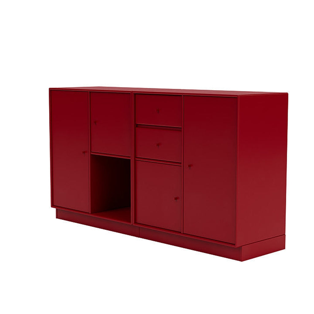 [product_category]-Montana Couple Sideboard With 7 Cm Plinth, Beetroot Red-Montana Furniture-5714322615402-00COUPLE-165-07-MON-1