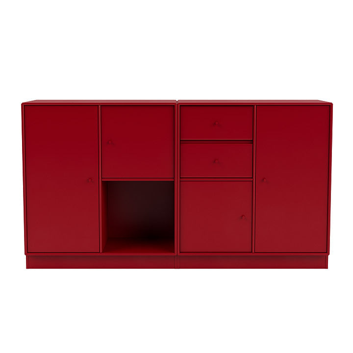 [product_category]-Montana Couple Sideboard With 7 Cm Plinth, Beetroot Red-Montana Furniture-5714322615402-00COUPLE-165-07-MON-2