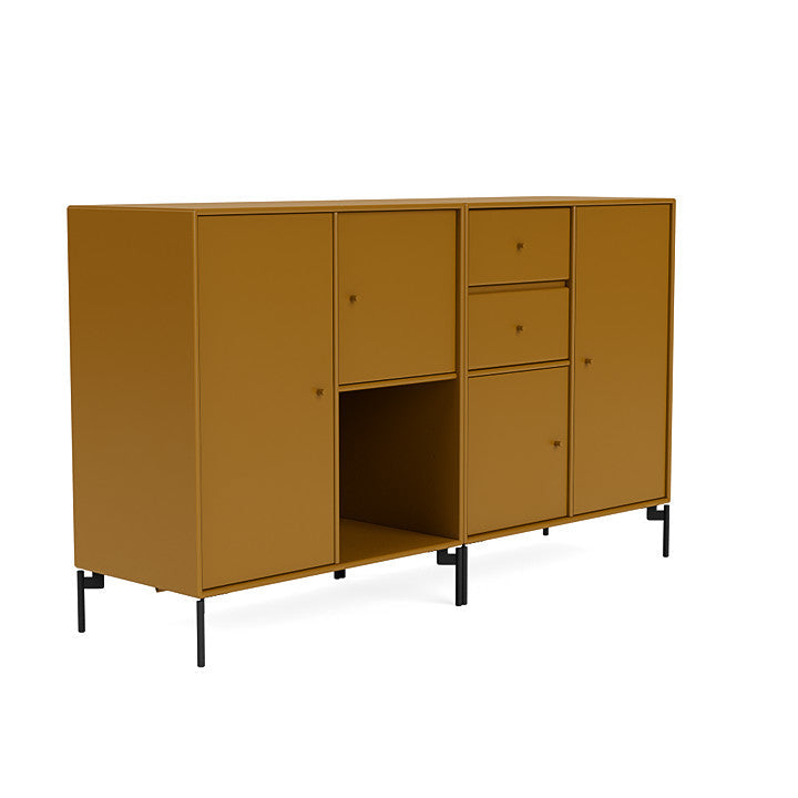 [product_category]-Montana Couple Sideboard With Legs, Amber/Black-Montana Furniture-5714322613699-00COUPLE-142-03-MON-3