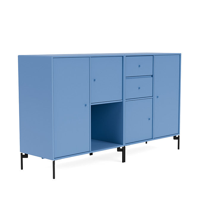 [product_category]-Montana Couple Sideboard With Legs, Azure Blue/Black-Montana Furniture-5714322614498-00COUPLE-154-03-MON-3