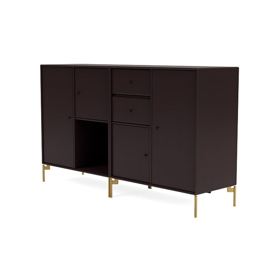 [product_category]-Montana Couple Sideboard With Legs, Balsamic/Brass-Montana Furniture-5714322615020-00COUPLE-160-09-MON-1