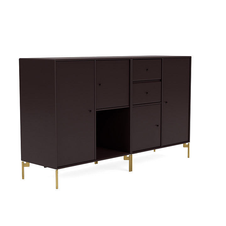 [product_category]-Montana Couple Sideboard With Legs, Balsamic/Brass-Montana Furniture-5714322615020-00COUPLE-160-09-MON-3
