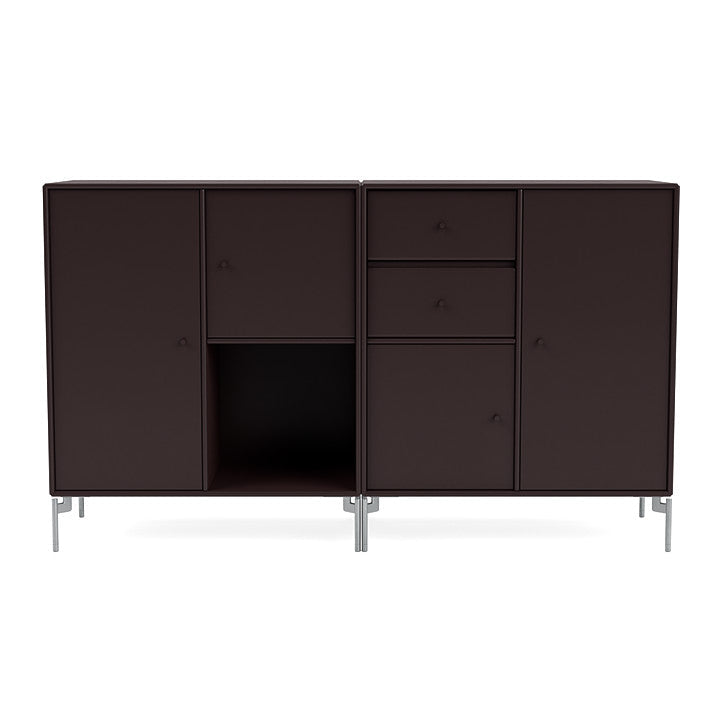 [product_category]-Montana Couple Sideboard With Legs, Balsamic/Matt Chrome-Montana Furniture-5714322614955-00COUPLE-160-01-MON-2