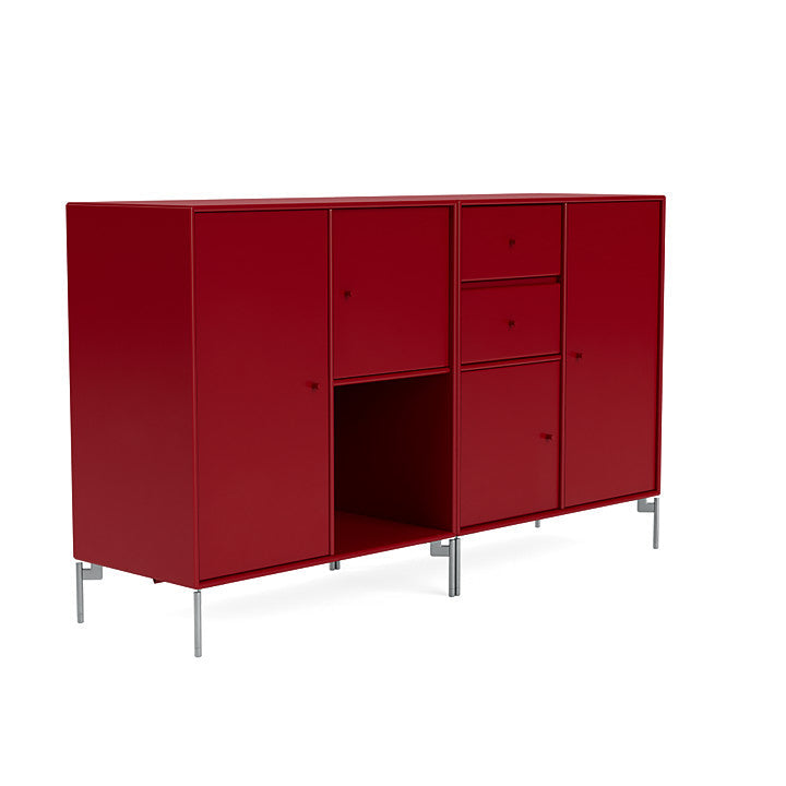 [product_category]-Montana Couple Sideboard With Legs, Beetroot/Matt Chrome-Montana Furniture-5714322615341-00COUPLE-165-01-MON-3