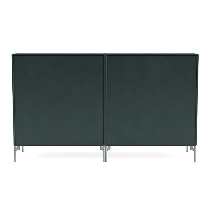 [product_category]-Montana Couple Sideboard With Legs, Black Jade/Matt Chrome-Montana Furniture-5714322615198-00COUPLE-163-01-MON-4