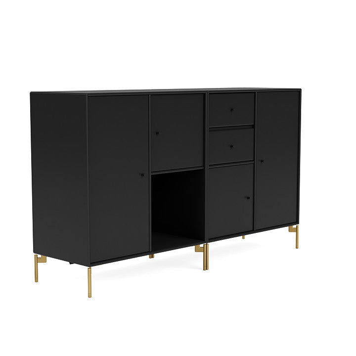 [product_category]-Montana Couple Sideboard With Legs, Black/Brass-Montana Furniture-5714322613194-00COUPLE-05-09-MON-3