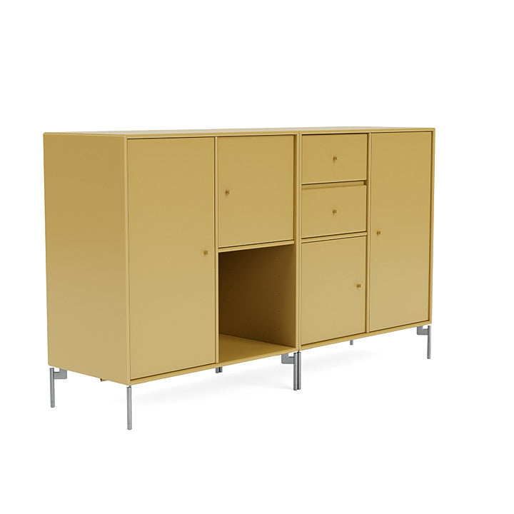[product_category]-Montana Couple Sideboard With Legs, Cumin/Matt Chrome-Montana Furniture-5714322614719-00COUPLE-157-01-MON-3