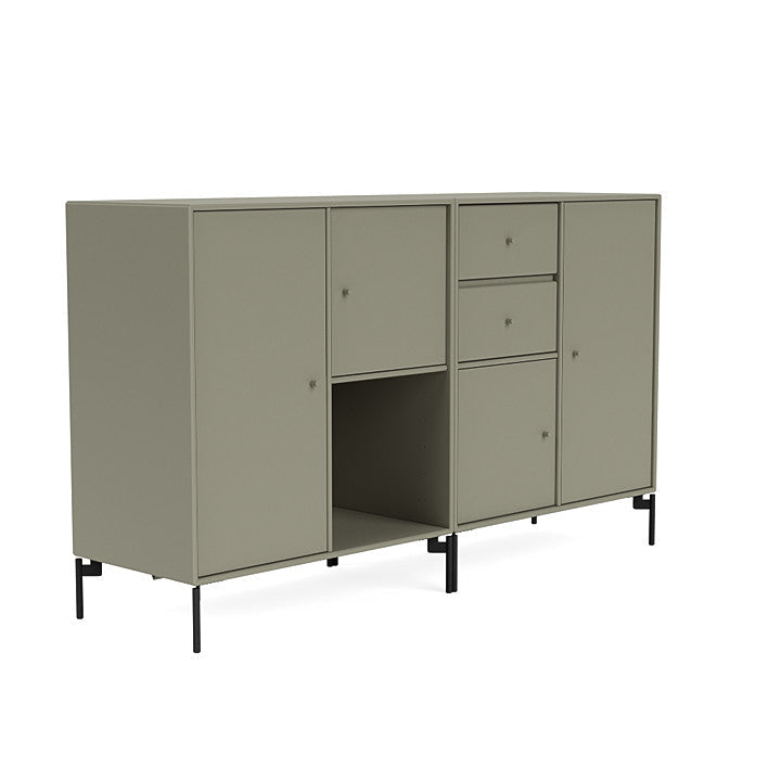 [product_category]-Montana Couple Sideboard With Legs, Fennel/Black-Montana Furniture-5714322613859-00COUPLE-144-03-MON-3