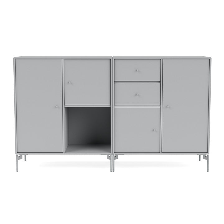 [product_category]-Montana Couple Sideboard With Legs, Fjord/Matt Chrome-Montana Furniture-5714322613040-00COUPLE-02-01-MON-2