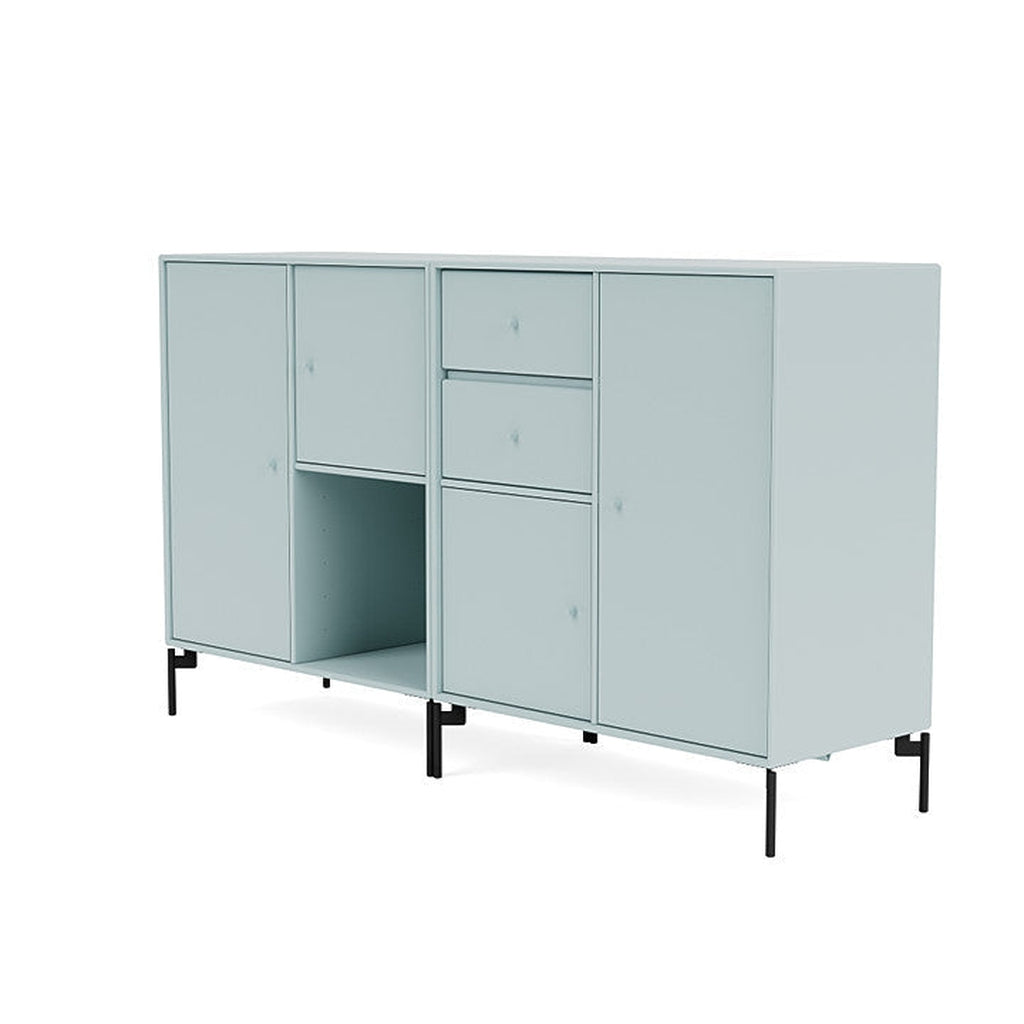 [product_category]-Montana Couple Sideboard With Legs, Flint/Black-Montana Furniture-5714322614177-00COUPLE-148-03-MON-1