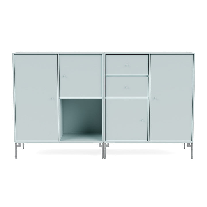 [product_category]-Montana Couple Sideboard With Legs, Flint/Matt Chrome-Montana Furniture-5714322614153-00COUPLE-148-01-MON-2
