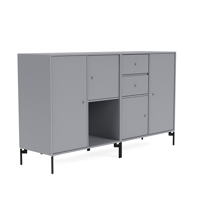 [product_category]-Montana Couple Sideboard With Legs, Graphic/Black-Montana Furniture-5714322613224-00COUPLE-100-03-MON-3
