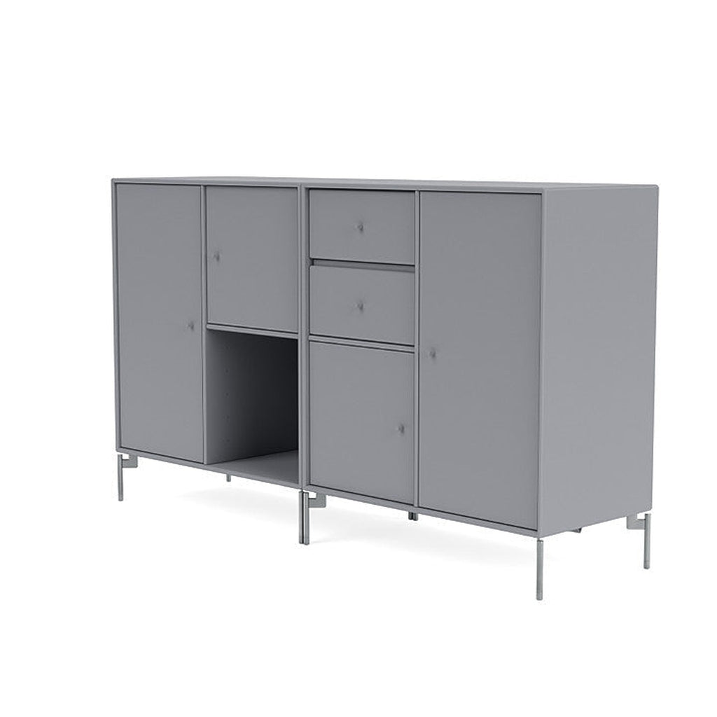[product_category]-Montana Couple Sideboard With Legs, Graphic/Matt Chrome-Montana Furniture-5714322613200-00COUPLE-100-01-MON-1