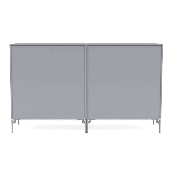 [product_category]-Montana Couple Sideboard With Legs, Graphic/Matt Chrome-Montana Furniture-5714322613200-00COUPLE-100-01-MON-4