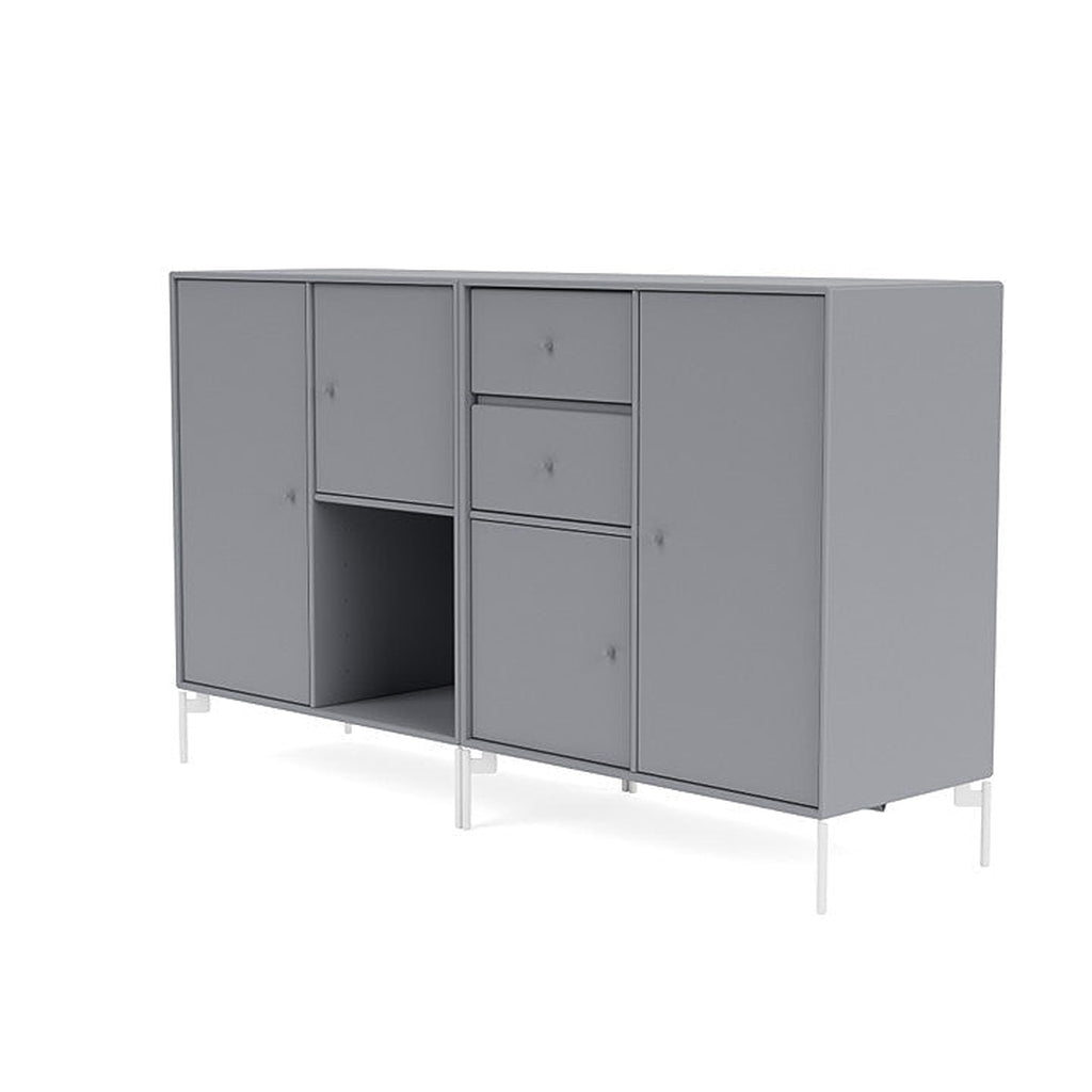 [product_category]-Montana Couple Sideboard With Legs, Graphic/Snow White-Montana Furniture-5714322613217-00COUPLE-100-02-MON-1