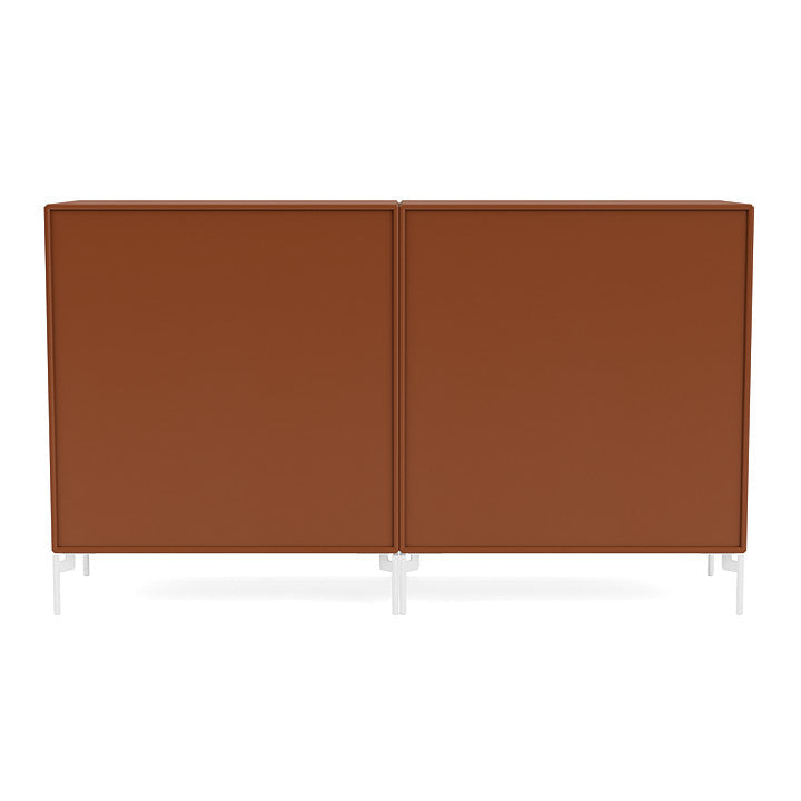 [product_category]-Montana Couple Sideboard With Legs, Hazelnut/Snow White-Montana Furniture-5714322614009-00COUPLE-146-02-MON-4