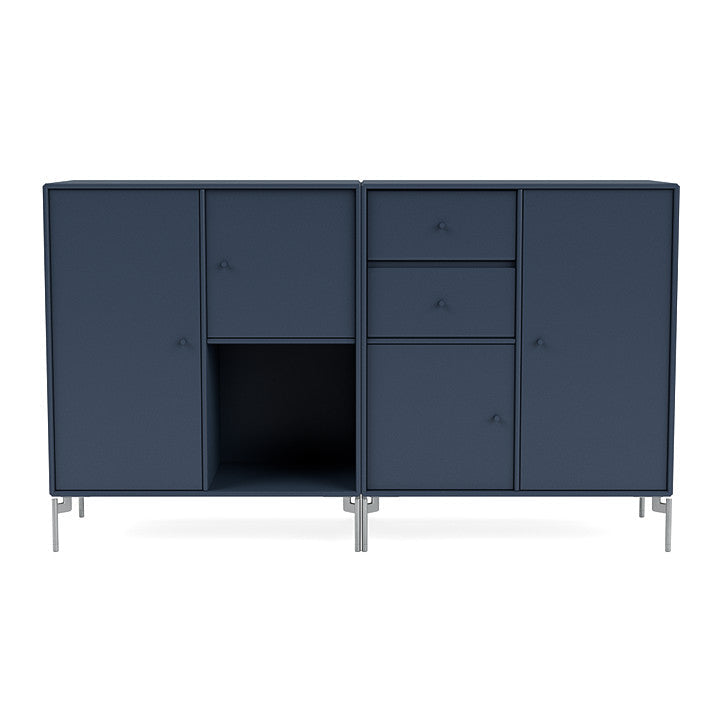 [product_category]-Montana Couple Sideboard With Legs, Juniper/Matt Chrome-Montana Furniture-5714322338349-00COUPLE-138-01-MON-2