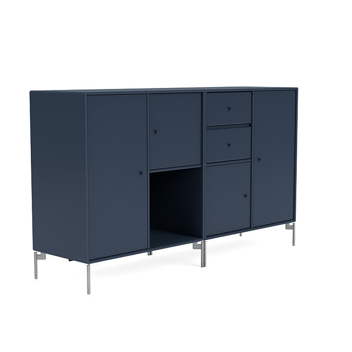 [product_category]-Montana Couple Sideboard With Legs, Juniper/Matt Chrome-Montana Furniture-5714322338349-00COUPLE-138-01-MON-3