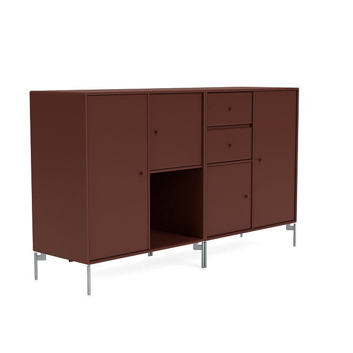 [product_category]-Montana Couple Sideboard With Legs, Masala/Matt Chrome-Montana Furniture-5714322614559-00COUPLE-155-01-MON-3