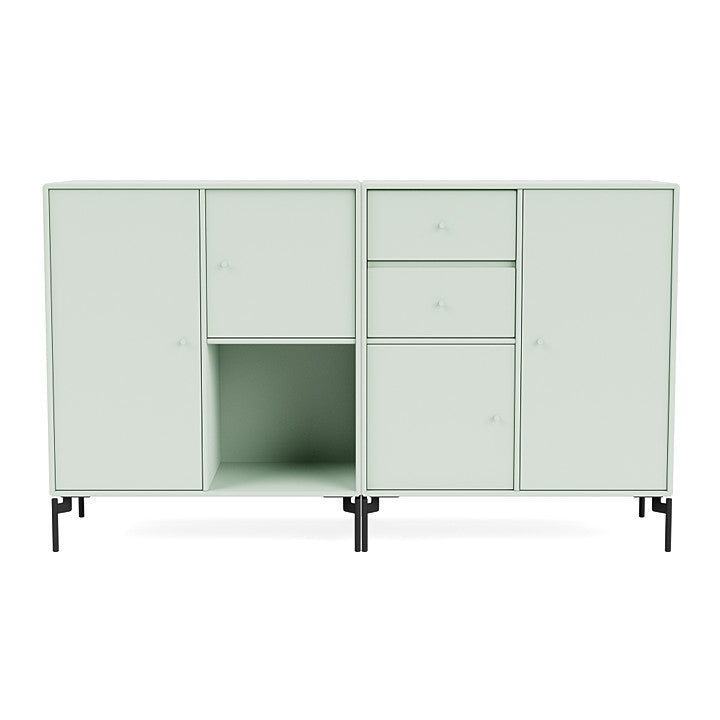 [product_category]-Montana Couple Sideboard With Legs, Mist/Black-Montana Furniture-5714322615051-00COUPLE-161-03-MON-2