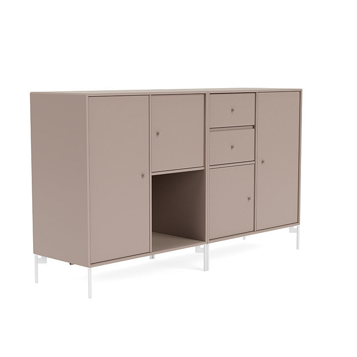 [product_category]-Montana Couple Sideboard With Legs, Mushroom Brown/Snow White-Montana Furniture-5714322203906-00COUPLE-137-02-MON-3