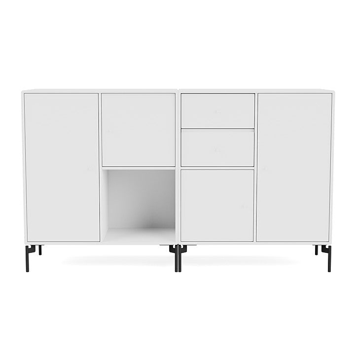 [product_category]-Montana Couple Sideboard With Legs, New White/Black-Montana Furniture-5714322203753-00COUPLE-101-03-MON-2